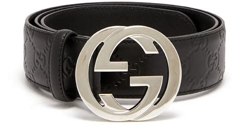 gucci leather belt men